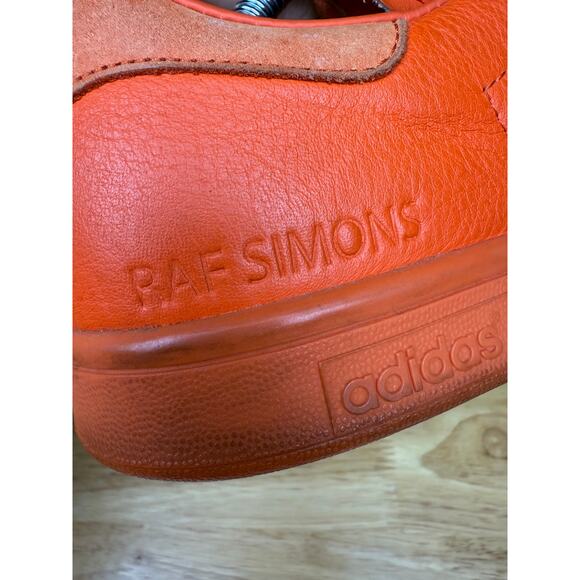 Adidas Originals Raf Simons x Stan Smith Sneakers Shoes‎ Triple Orange Mens 10.5 - Picture 9 of 11